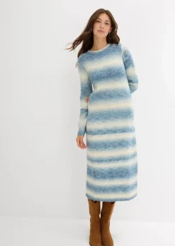 Damen bonprix Kleider|Strickmode|Strickkleid aus weichem Woll-Mix