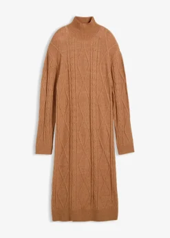 Damen bonprix Bekleidung·Umstandsmode|Bekleidung·Pullover & Strickjacken|Strickkleid aus Zopfstrick