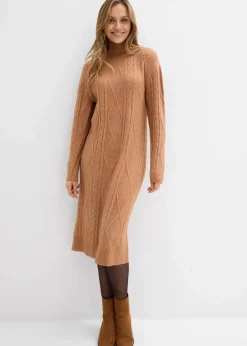 Damen bonprix Bekleidung·Umstandsmode|Bekleidung·Pullover & Strickjacken|Strickkleid aus Zopfstrick