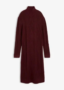 Best Strickkleid aus Zopfstrick Damen Kleider|Strickmode
