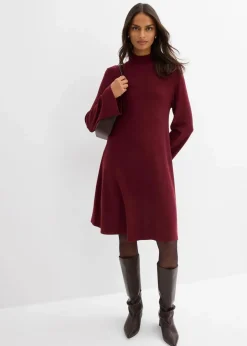 Discount Strickkleid in A-Linie aus Viskose-Mix Damen Bekleidung·Umstandsmode|Strickmode