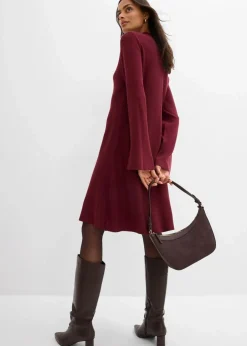 Discount Strickkleid in A-Linie aus Viskose-Mix Damen Bekleidung·Umstandsmode|Strickmode
