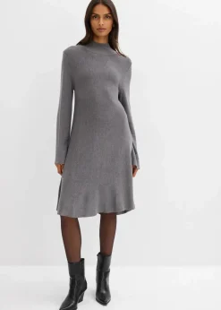 Damen bonprix Bekleidung·Pullover & Strickjacken|Kleider|Strickkleid in A-Linie aus Viskose-Mix