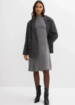 Damen bonprix Bekleidung·Pullover & Strickjacken|Kleider|Strickkleid in A-Linie aus Viskose-Mix