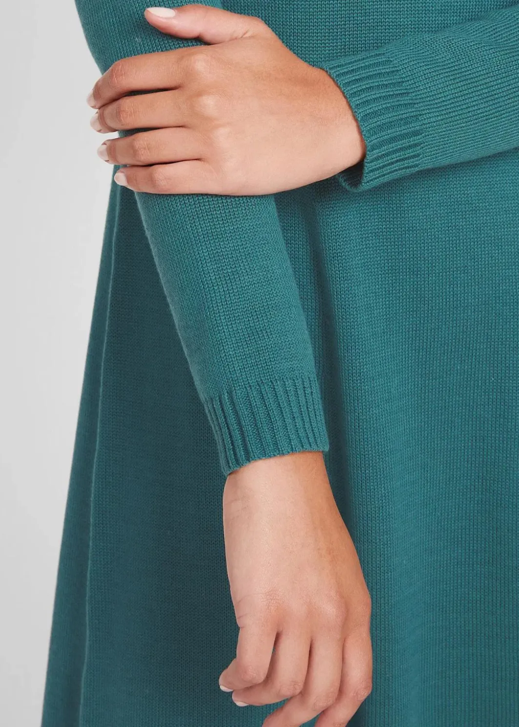 Discount Strickkleid in ausgestellter Form Damen Kleider|Basics