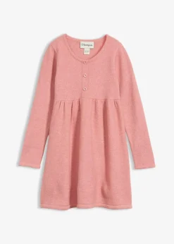 New Strickkleid mit dekorativer Knopfleiste Kinder Mädchen 2-8 Jahre·Kleider & Röcke