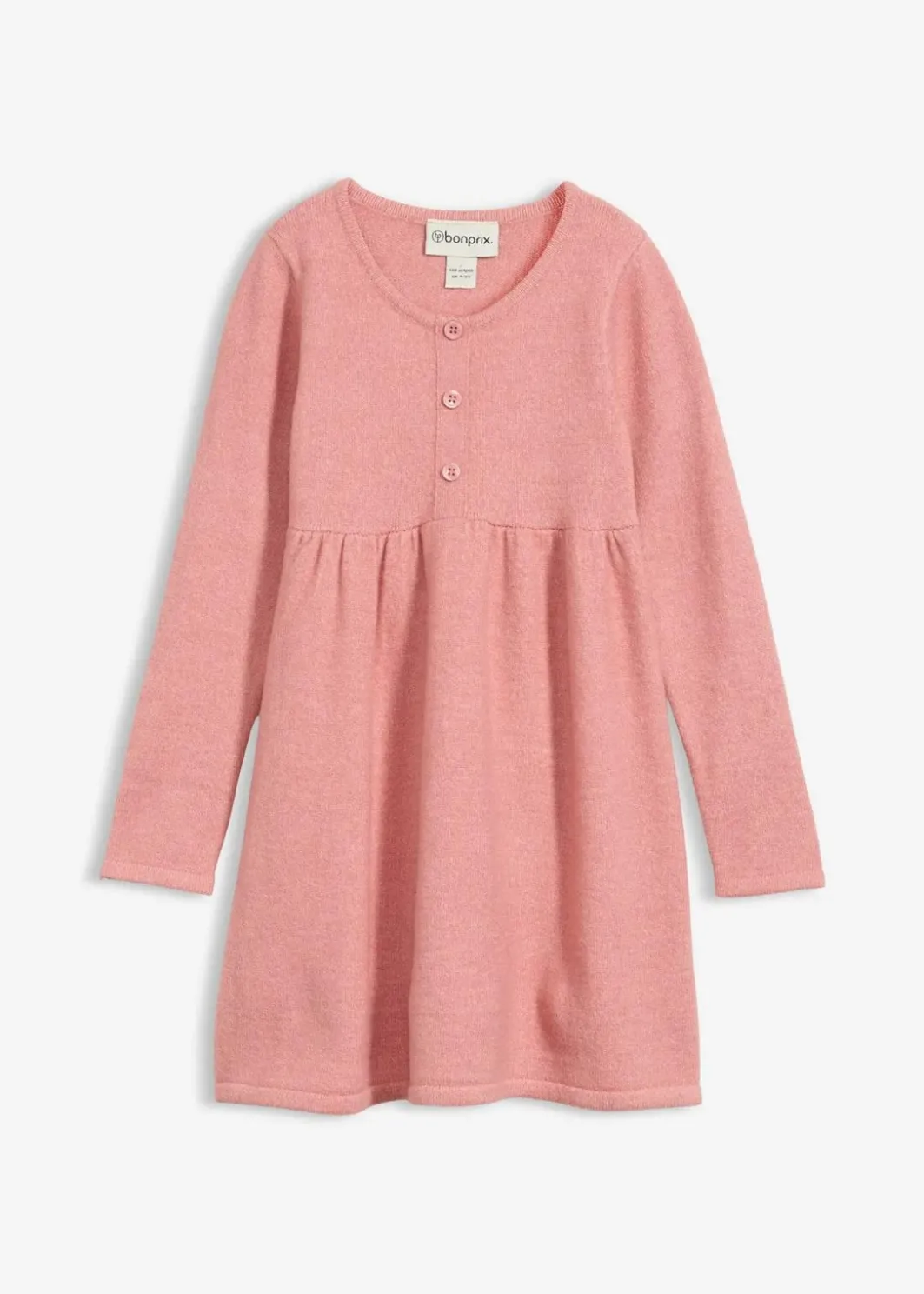 New Strickkleid mit dekorativer Knopfleiste Kinder Mädchen 2-8 Jahre·Kleider & Röcke