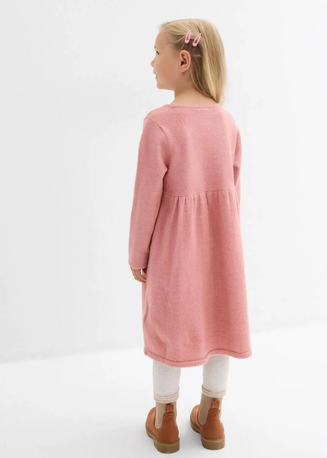 New Strickkleid mit dekorativer Knopfleiste Kinder Mädchen 2-8 Jahre·Kleider & Röcke