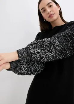 Damen bonprix Bekleidung·Umstandsmode|Bekleidung·Pullover & Strickjacken|Strickkleid mit Glitzer-Effekt