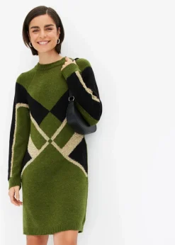 Best Strickkleid mit Glitzereffekt Damen Strickmode|Kleider