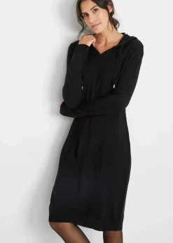 Damen bonprix Bekleidung·Umstandsmode|Bekleidung·Pullover & Strickjacken|Strickkleid mit Kapuze