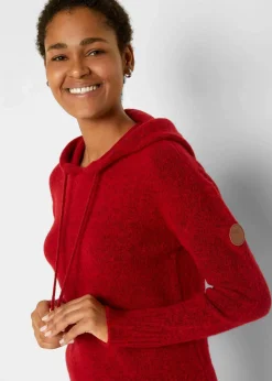 Sale Strickkleid mit Kapuze Damen Kleider|Strickmode