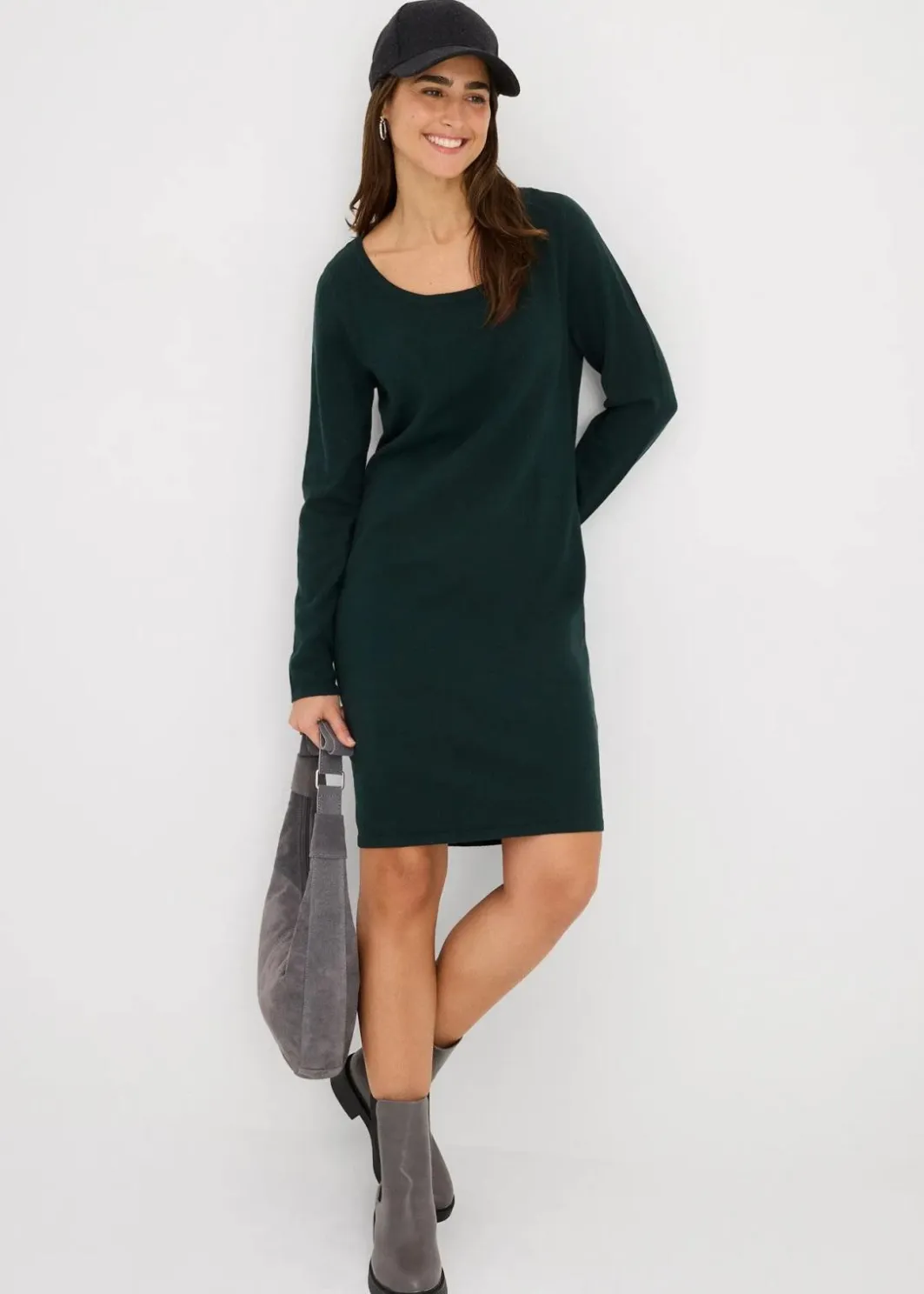 Damen bonprix Bekleidung·Umstandsmode|Strickmode|Strickkleid mit legerem Schnitt