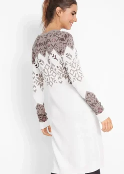 Damen bonprix Bekleidung·Umstandsmode|Kleider|Strickkleid mit Norwegermuster
