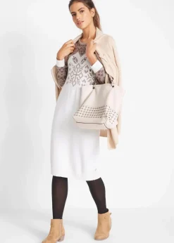 Damen bonprix Bekleidung·Umstandsmode|Kleider|Strickkleid mit Norwegermuster