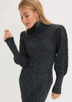 Damen bonprix Bekleidung·Umstandsmode|Bekleidung·Pullover & Strickjacken|Strickkleid mit Pailletten