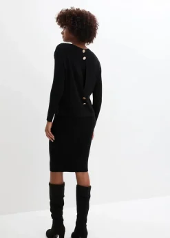 Damen bonprix Kleider|Bekleidung·Pullover & Strickjacken|Strickkleid mit Pullunder 2tlg. Set