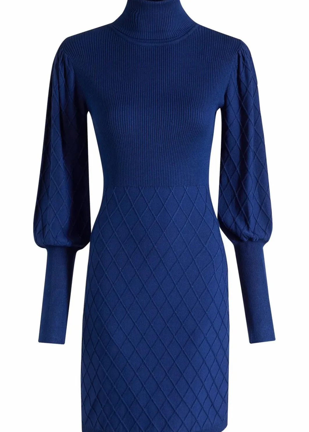 Strickkleid mit Rollkragen Damen Kleider|Strickmode