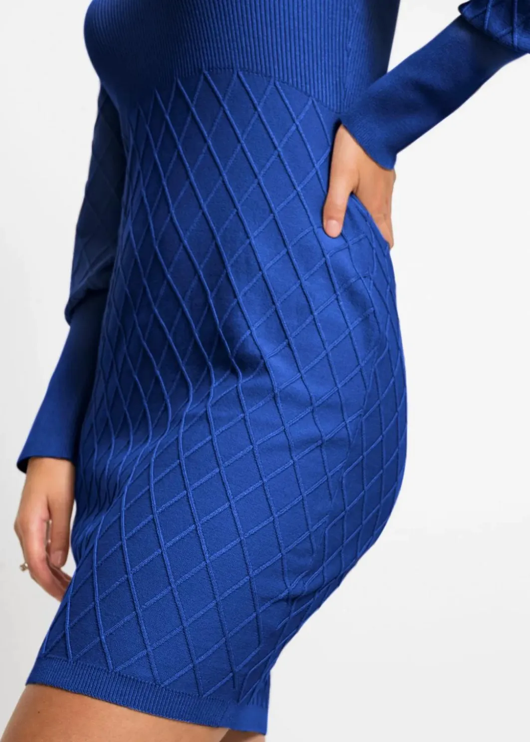 Strickkleid mit Rollkragen Damen Kleider|Strickmode