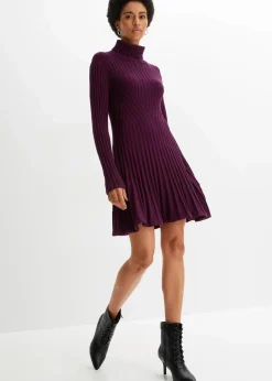 Damen bonprix Bekleidung·Umstandsmode|Strickmode|Strickkleid mit Rollkragen