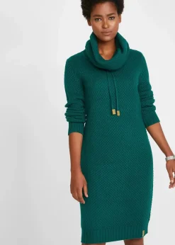 Best Strickkleid mit Schalkragen Damen Kleider|Strickmode