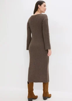 Sale Strickkleid mit Schlitz Damen Bekleidung·Umstandsmode|Kleider