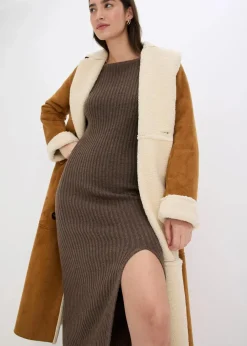 Sale Strickkleid mit Schlitz Damen Bekleidung·Umstandsmode|Kleider
