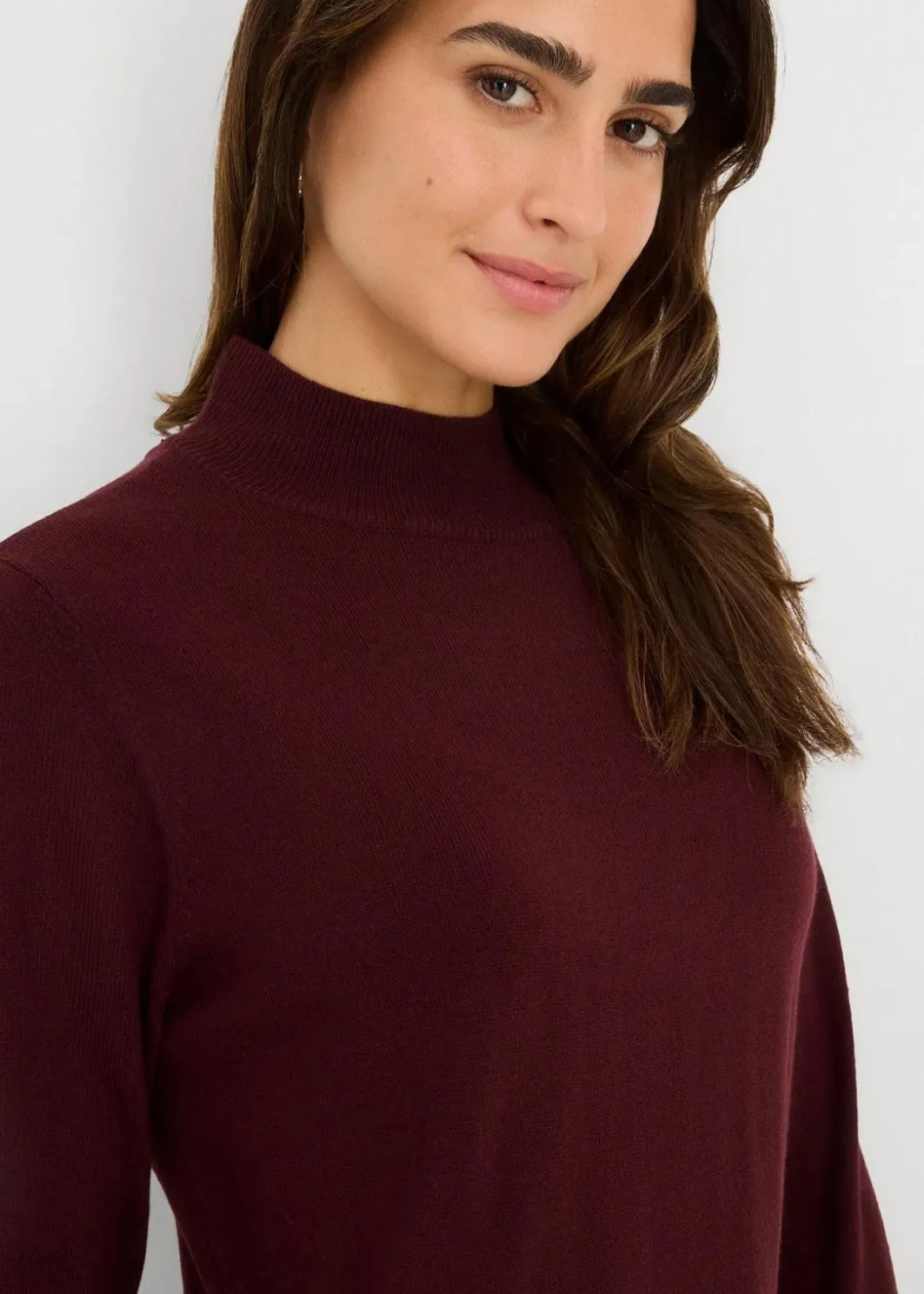 Clearance Strickkleid mit Stehkragen Damen Bekleidung·Umstandsmode|Strickmode
