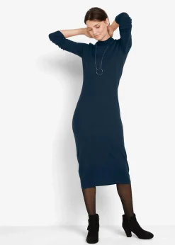 Online Strickkleid mit Stehkragen Damen Kleider|Basics