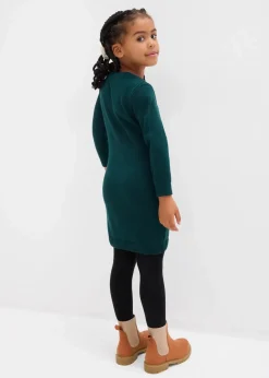 Kinder bonprix Mädchen 2-8 Jahre·Kleider & Röcke|Strickkleid mit Tasche (2-tlg.Set)