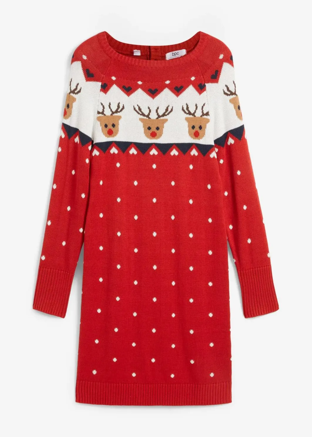 Damen bonprix Bekleidung·Umstandsmode|Strickmode|Strickkleid mit Weihnachtsmotiv