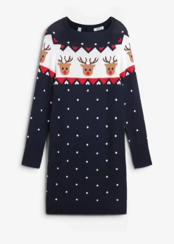 Damen bonprix Bekleidung·Umstandsmode|Strickmode|Strickkleid mit Weihnachtsmotiv