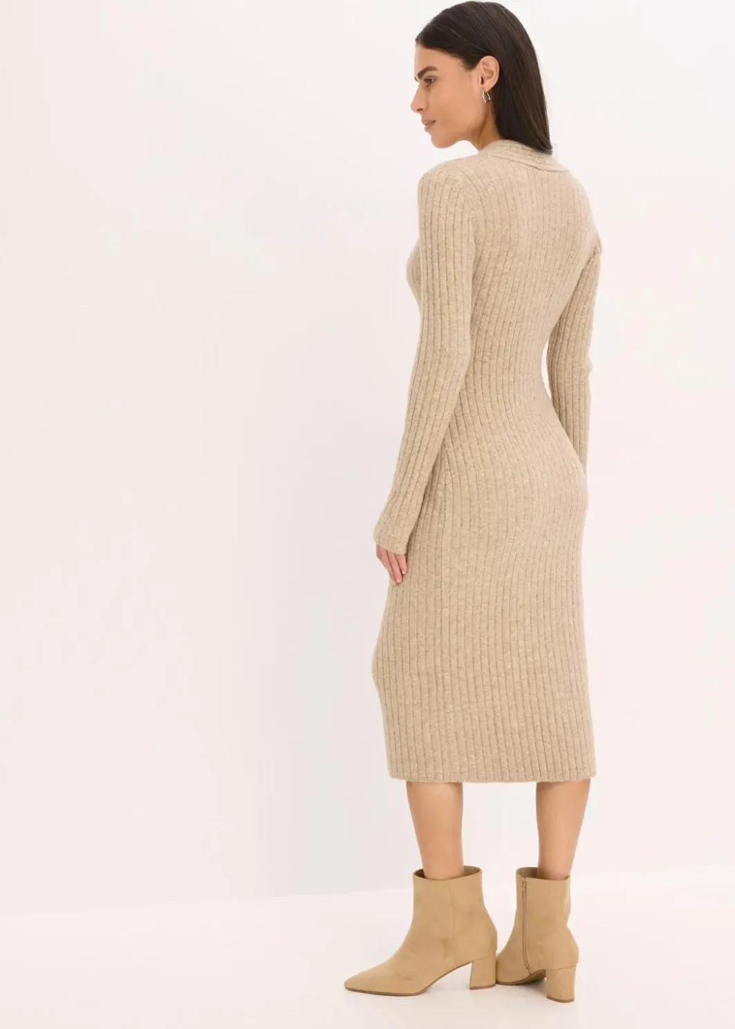 Damen bonprix Bekleidung·Pullover & Strickjacken|Bekleidung·Umstandsmode|Strickkleid mit Wollanteil