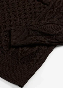 Sale Strickkleid mit Zopfmuster Damen Bekleidung·Umstandsmode|Kleider