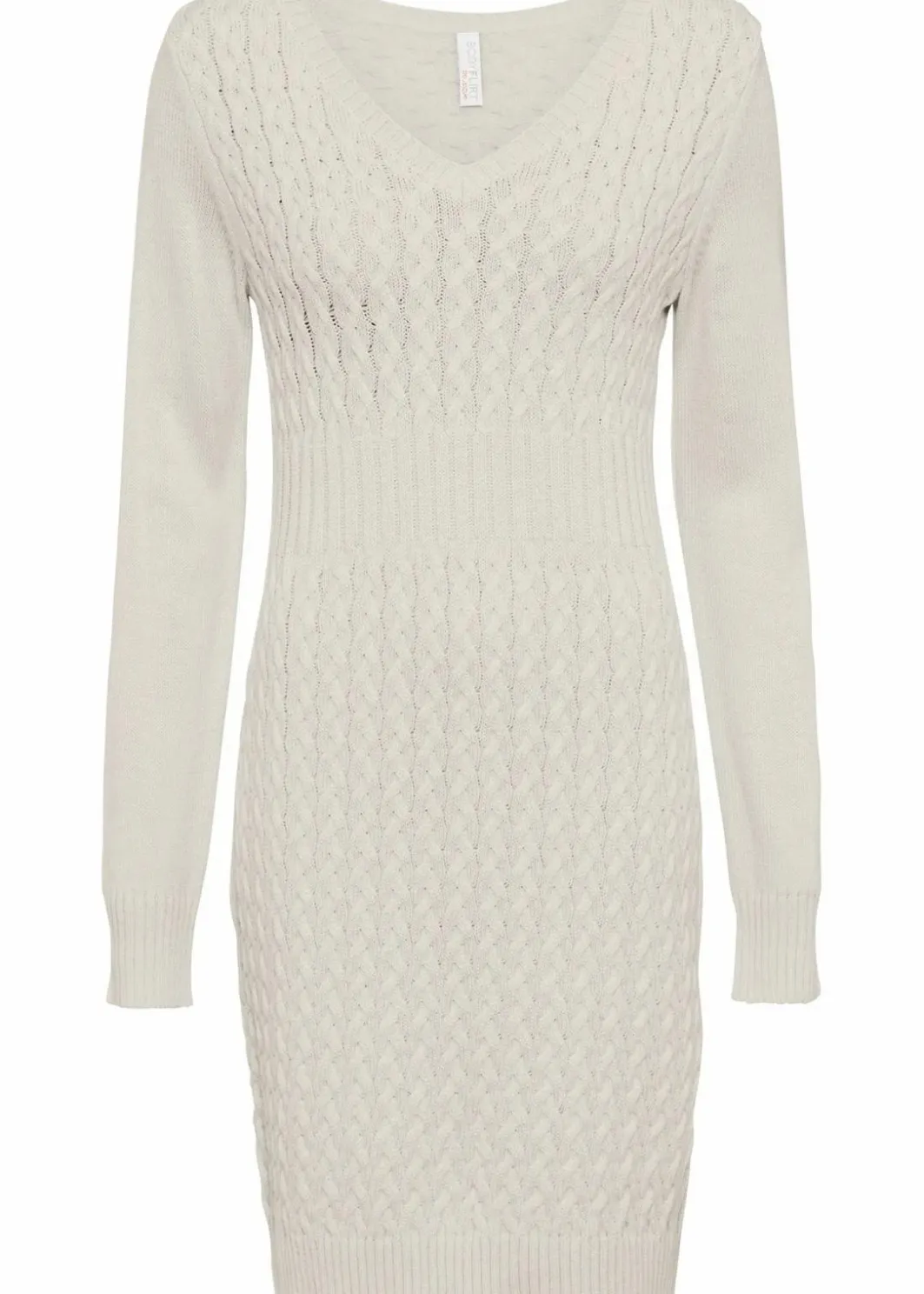 Damen bonprix Bekleidung·Umstandsmode|Kleider|Strickkleid mit Zopfmuster