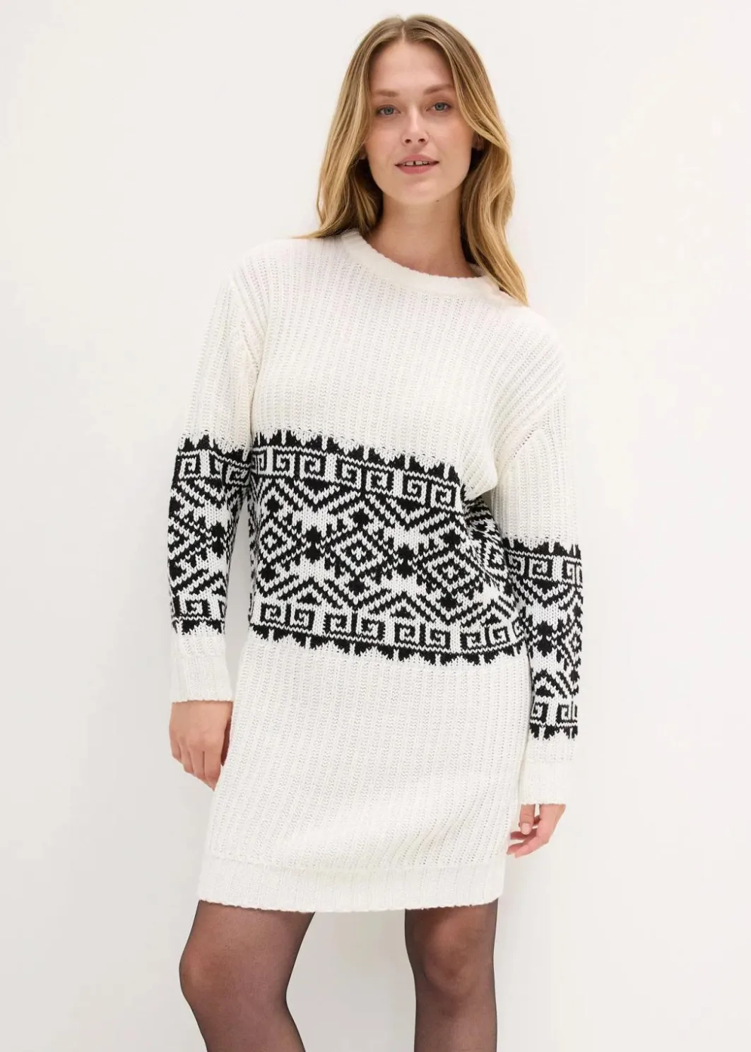 Strickkleid Norweger Damen Bekleidung·Umstandsmode|Strickmode