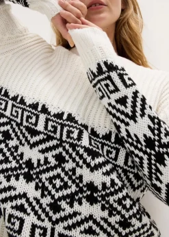 Strickkleid Norweger Damen Bekleidung·Umstandsmode|Strickmode