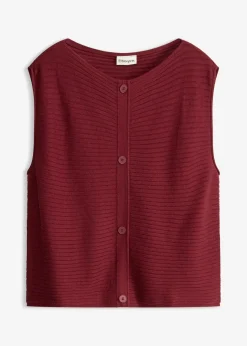 Damen bonprix Kleider|Jumpsuits|Strickkleid und Weste (2-tlg.Set)