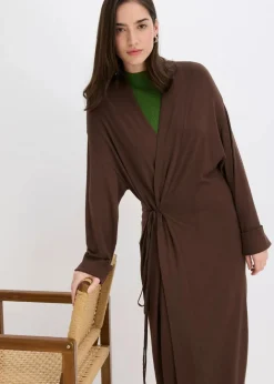 Sale Strickmantel aus softem Viskose-Mix Damen Pullover & Strickjacken|Strickmode