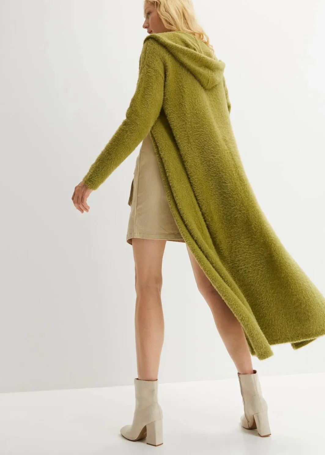 Strickmantel aus weichem Federgarn Damen Pullover & Strickjacken|Bekleidung·Jeans