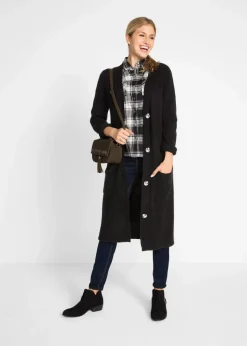 Outlet Strickmantel mit aufgesetzten Taschen Damen Bekleidung·Umstandsmode|Bekleidung·Jeans