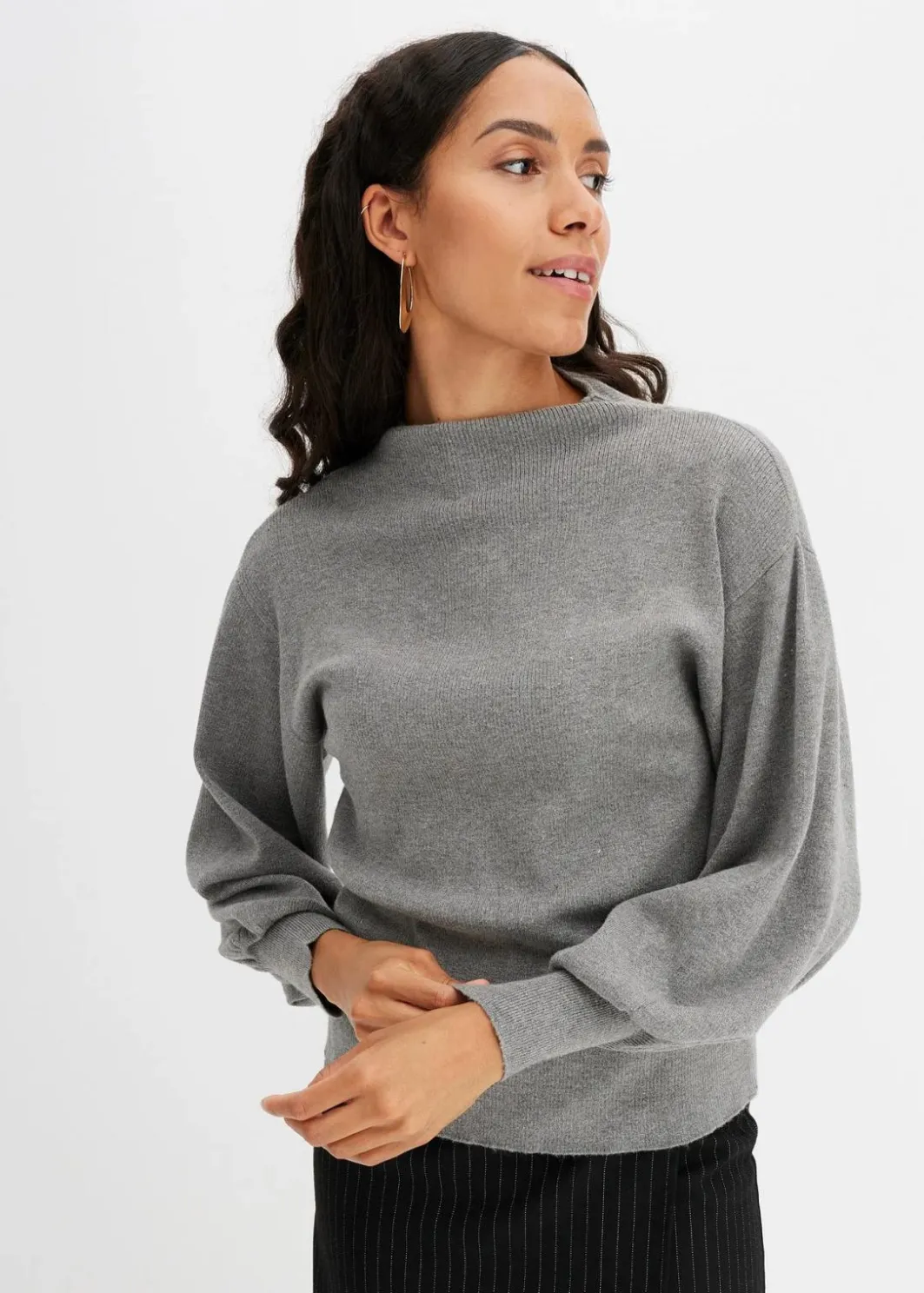 Damen bonprix Bekleidung·Jeans|Pullover & Strickjacken|Strickpullover mit Ballonärmeln