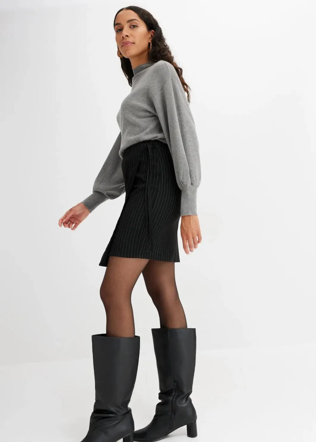 Damen bonprix Bekleidung·Jeans|Pullover & Strickjacken|Strickpullover mit Ballonärmeln