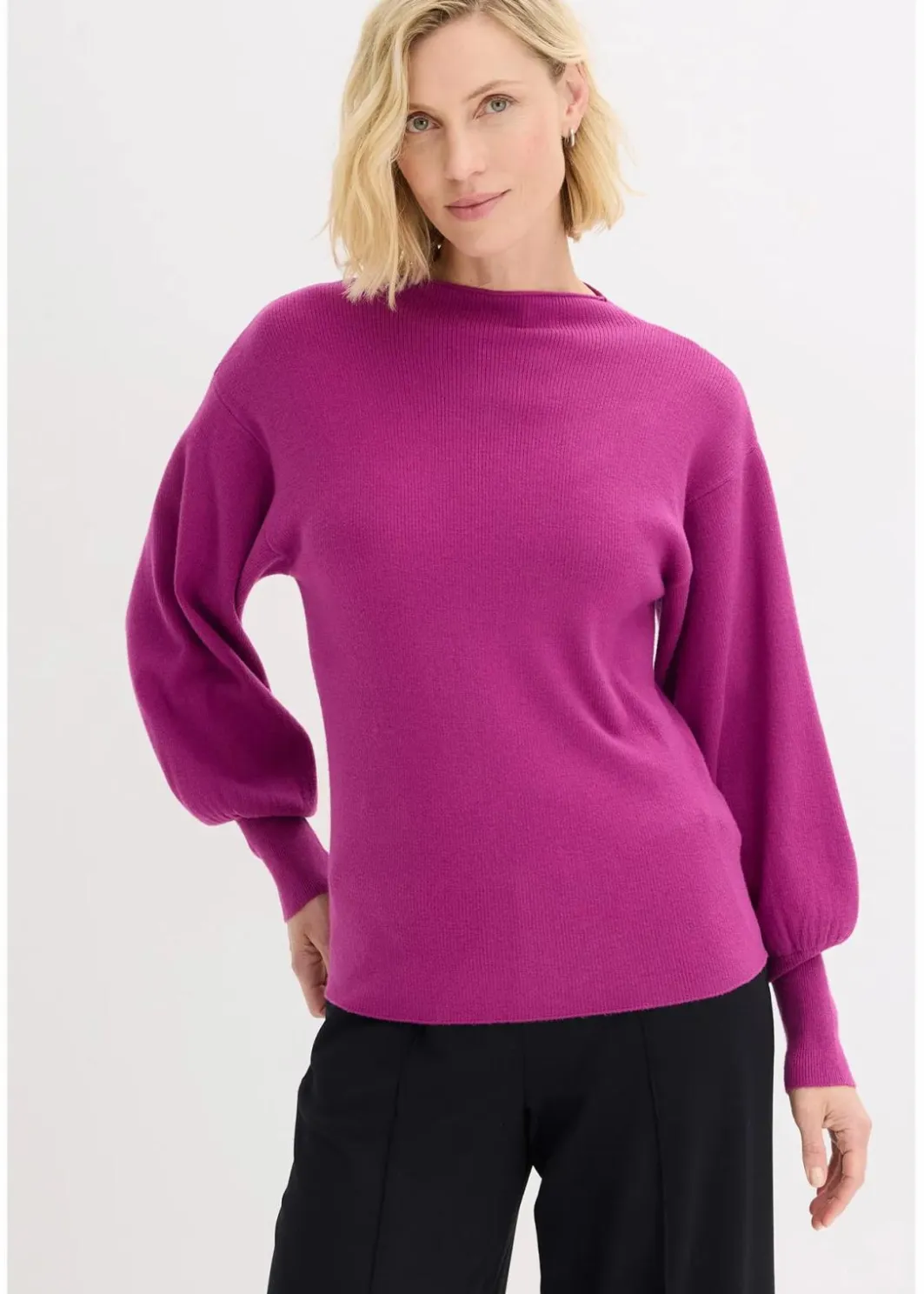 Damen bonprix Bekleidung·Jeans|Pullover & Strickjacken|Strickpullover mit Ballonärmeln