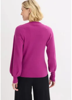 Damen bonprix Bekleidung·Jeans|Pullover & Strickjacken|Strickpullover mit Ballonärmeln