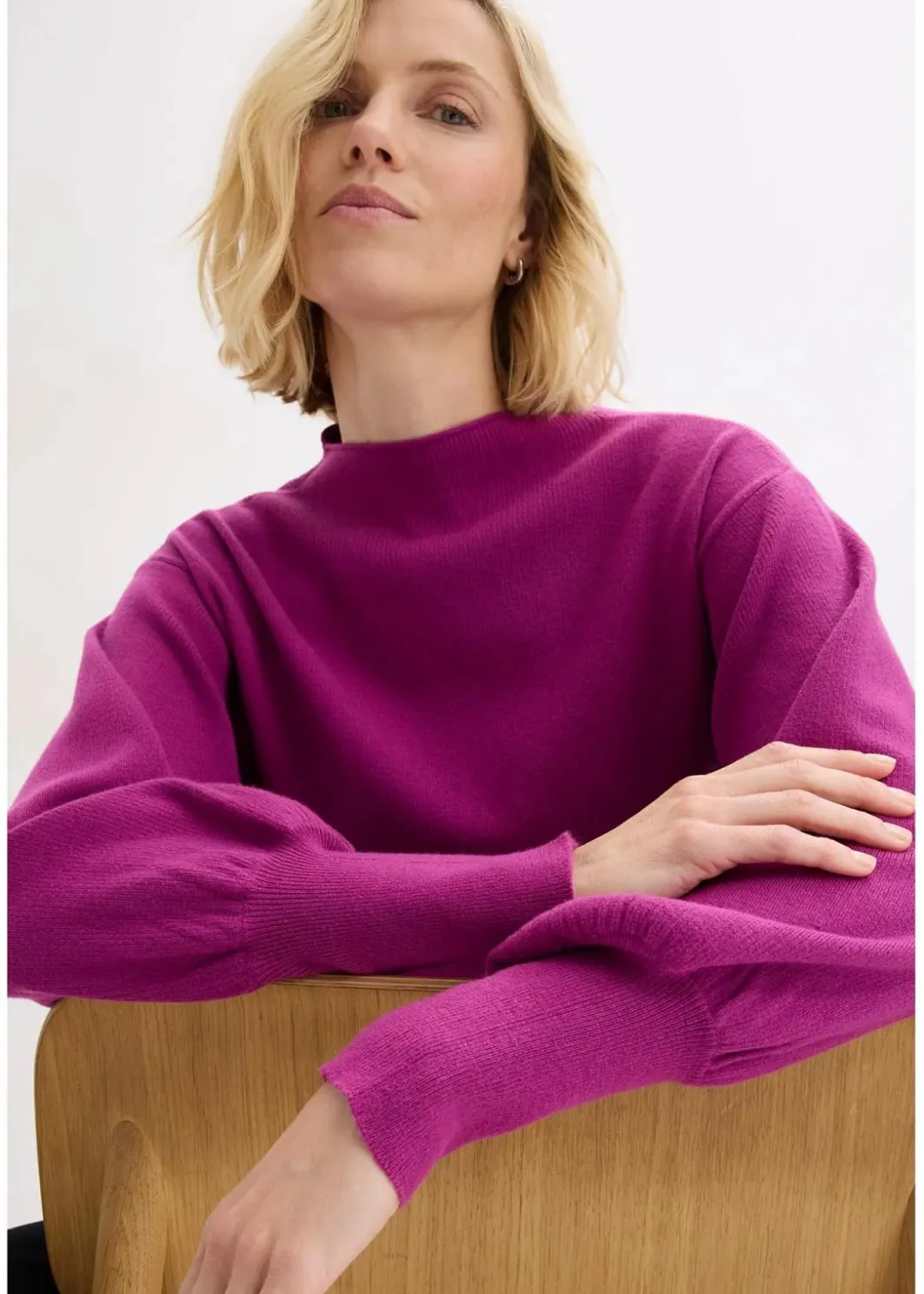 Damen bonprix Bekleidung·Jeans|Pullover & Strickjacken|Strickpullover mit Ballonärmeln