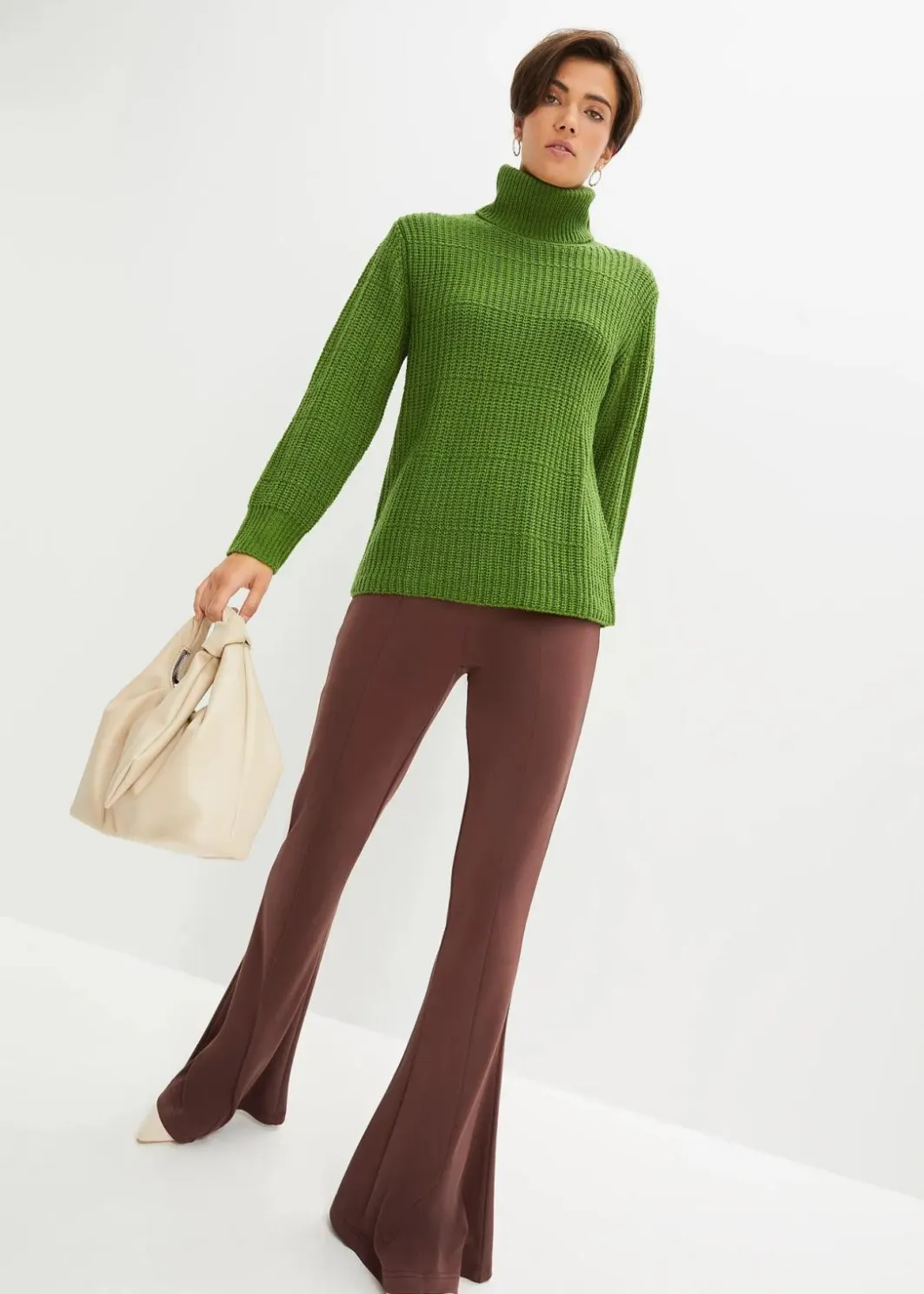 Strickpullover mit Rollkragen Damen Bekleidung·Umstandsmode|Strickmode