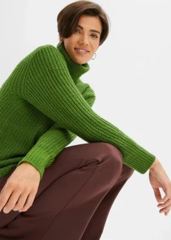 Strickpullover mit Rollkragen Damen Bekleidung·Umstandsmode|Strickmode