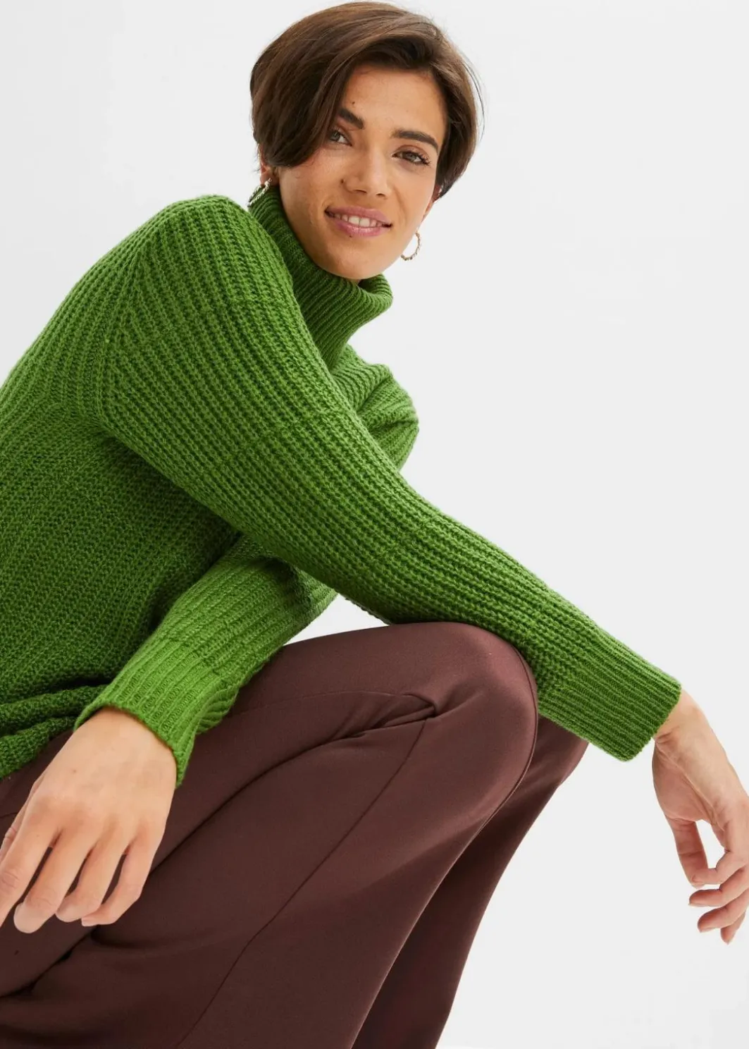 Strickpullover mit Rollkragen Damen Bekleidung·Umstandsmode|Strickmode