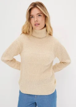 New Strickpullover mit Rollkragen Damen Bekleidung·Umstandsmode|Strickmode
